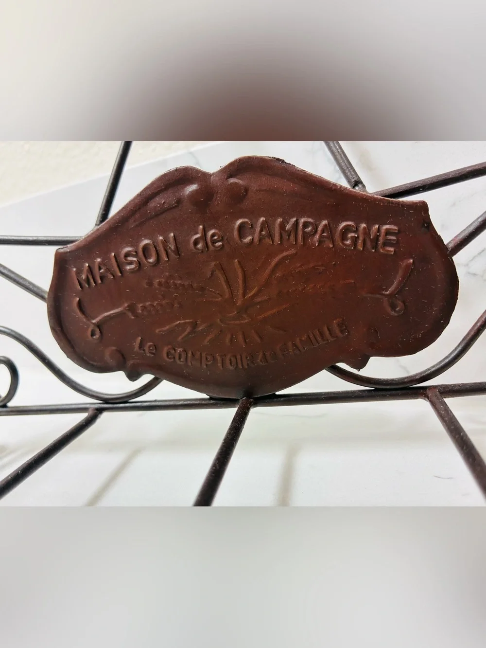 Vintage French Country Napkin Holder Comptoir de Famille Maison de Campagne